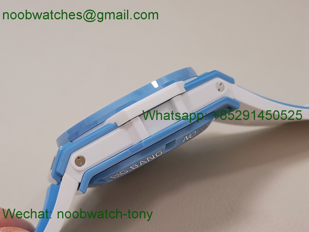 Replica HUBLOT Big Bang Unico 42mm Baby Blue Ceramic Tiffany BBF A1280 SuperCLone