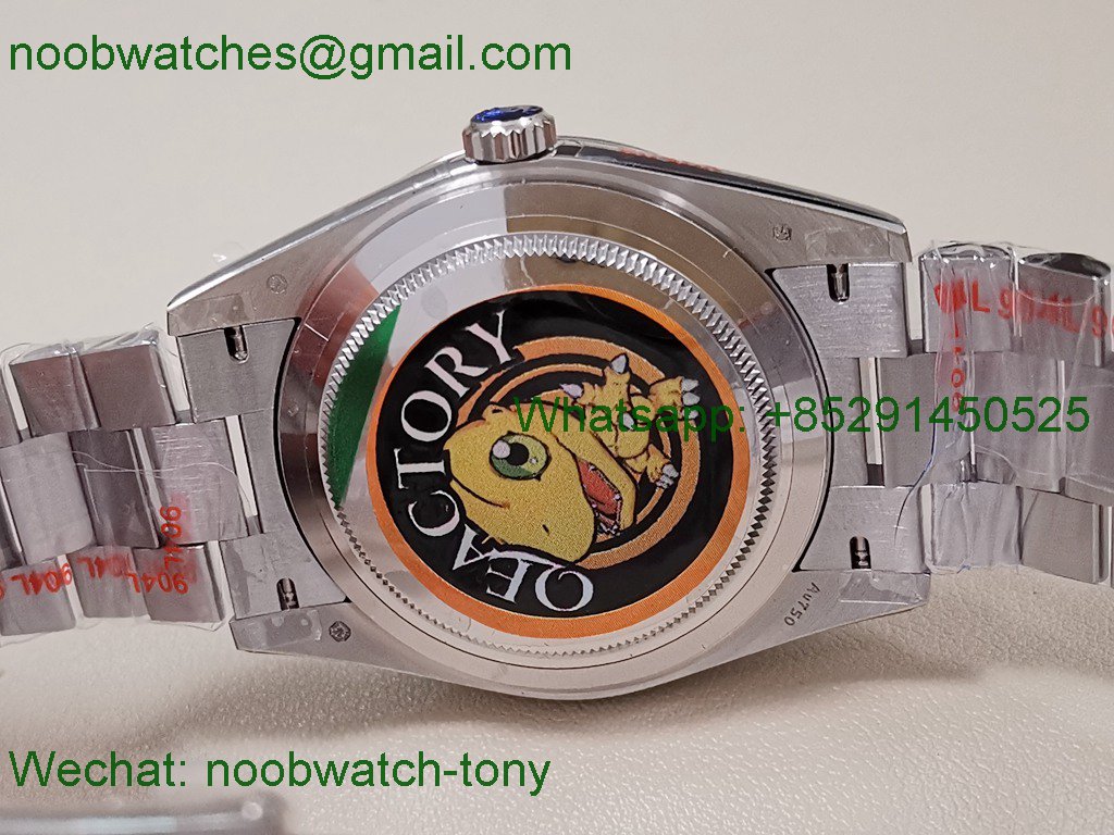 Replica Rolex DayDate 40mm QF Gain Weight V5 SuperClone Meteorite Dial Diamond Marker 2836