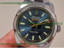 Replica Rolex Milgauss 116400GV 904L Blue VSF VS3131 Superclone