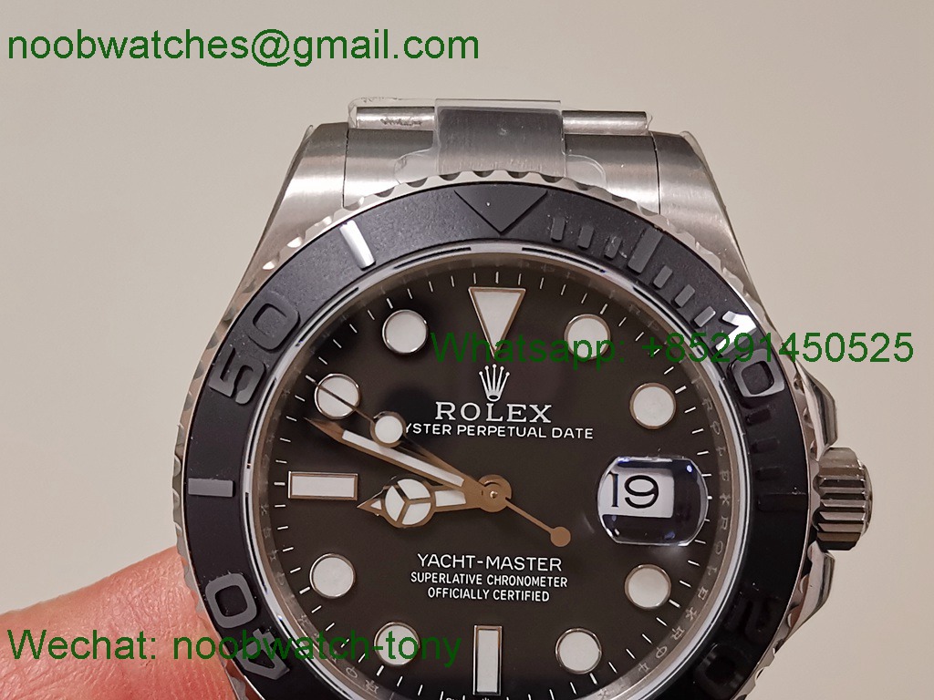 Replica Rolex YachtMaster 226627 42mm Titanium Black TWF SuperCLone VR3235