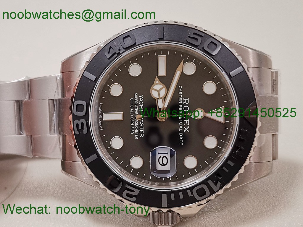 Replica Rolex YachtMaster 226627 42mm Titanium Black TWF SuperCLone VR3235