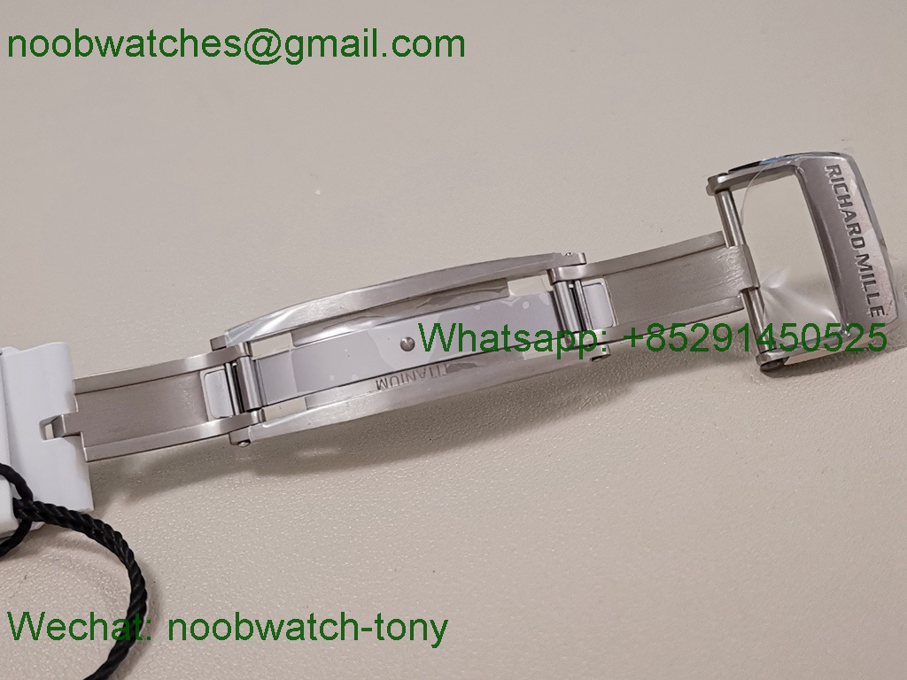 Replica Richard Mille RM055 Bubba Watson White Ceramic Skeleton ZF RMUL2 SuperClone