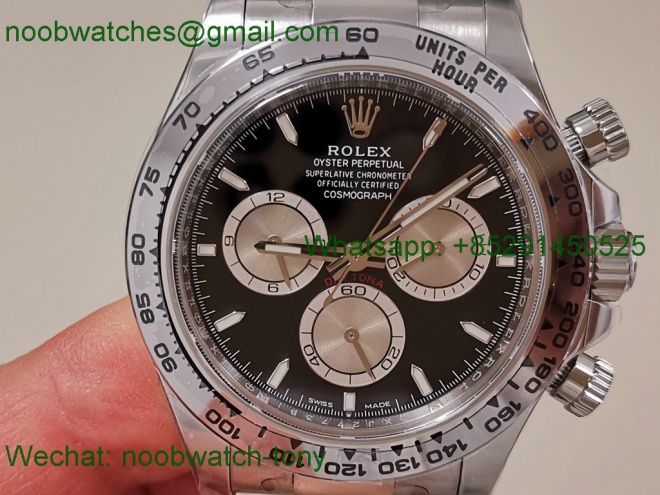 Replica Rolex Daytona 126509 Clean 1:1 Best 904L Black Silver Dial SH4131