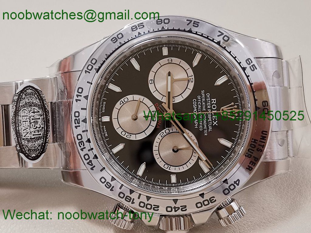Replica Rolex Daytona 126509 Clean 1:1 Best 904L Black Silver Dial SH4131