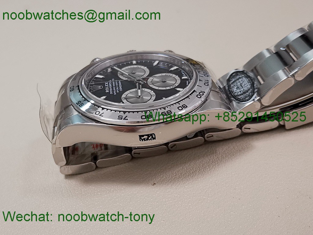 Replica Rolex Daytona 126509 Clean 1:1 Best 904L Black Silver Dial SH4131