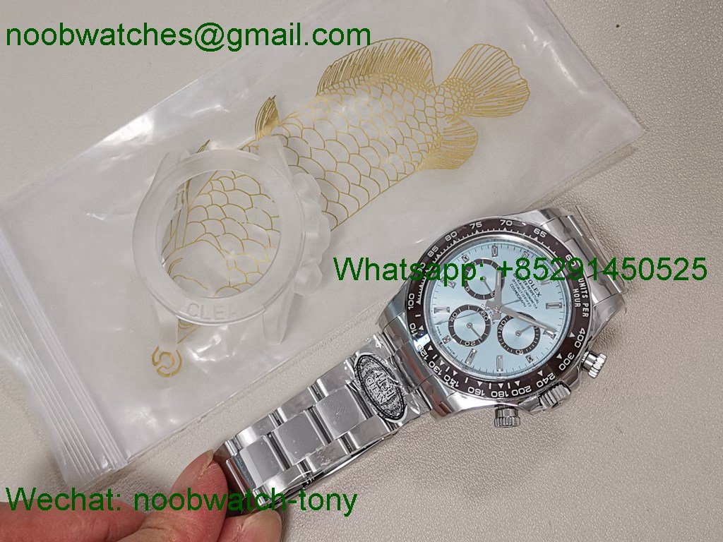 Replica Rolex Daytona 126506 Ice Blue Dial Diamond Markers 904L Clean SuperClone Best SH4131