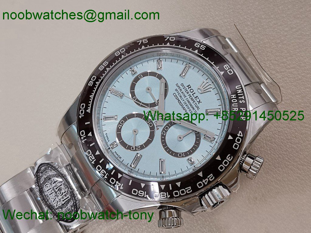 Replica Rolex Daytona 126506 Ice Blue Dial Diamond Markers 904L Clean SuperClone Best SH4131