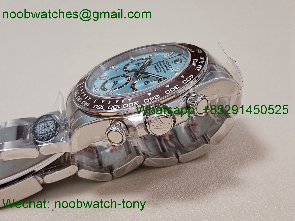 Replica Rolex Daytona 126506 Ice Blue Dial Diamond Markers 904L Clean SuperClone Best SH4131