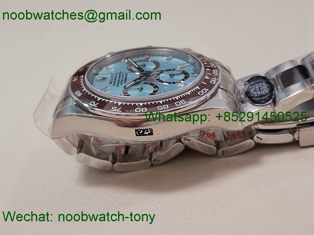 Replica Rolex Daytona 126506 Ice Blue Dial Diamond Markers 904L Clean SuperClone Best SH4131