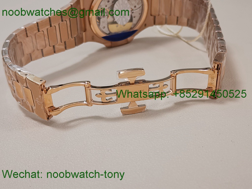 Patek Philippe Nautilus 5712 Rose Gold PPF 1:1 Best SuperCLone Brown Dial PPF240 V4+