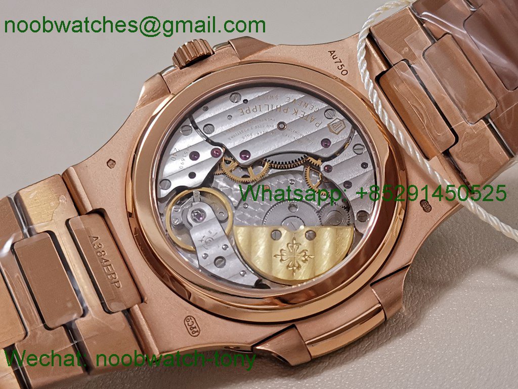 Patek Philippe Nautilus 5712 Rose Gold PPF 1:1 Best SuperCLone Brown Dial PPF240 V4+