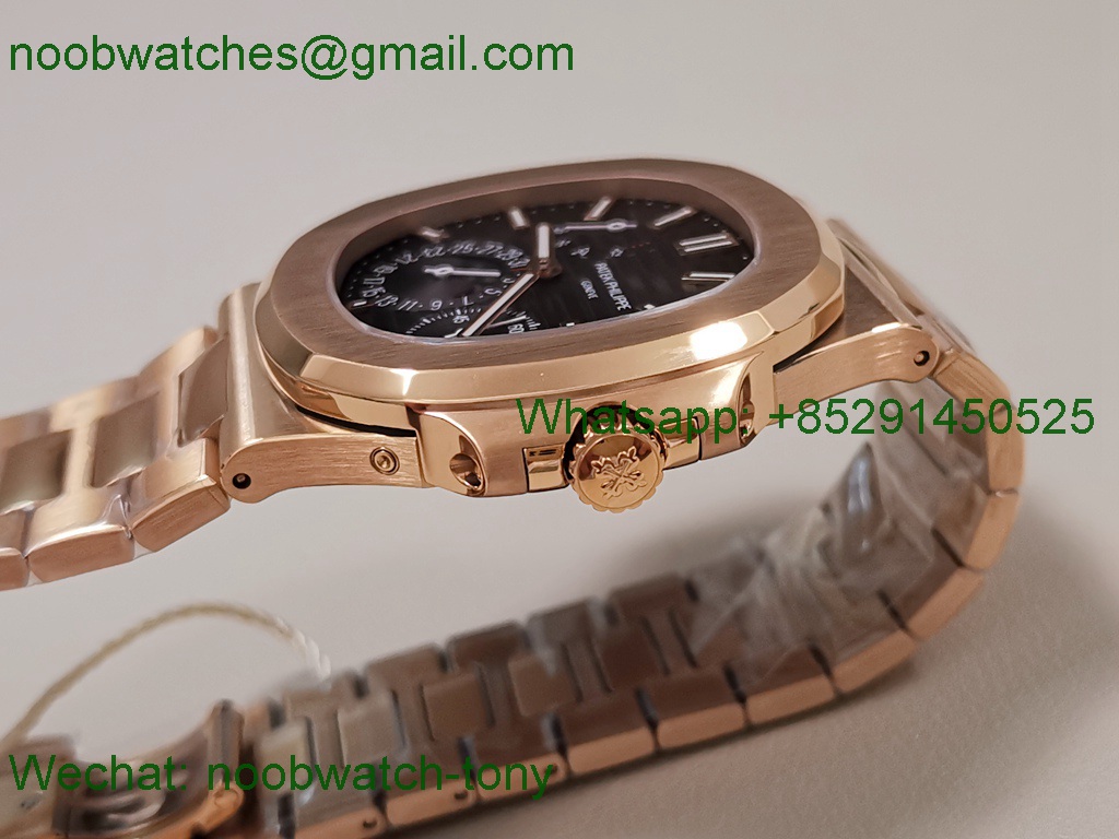 Patek Philippe Nautilus 5712 Rose Gold PPF 1:1 Best SuperCLone Brown Dial PPF240 V4+
