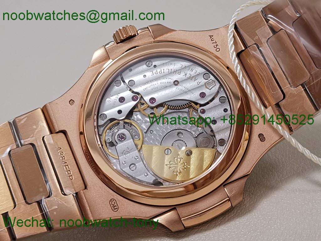 Patek Philippe Nautilus 5712 Rose Gold PPF 1:1 Best SuperCLone Brown Dial PPF240 V4+