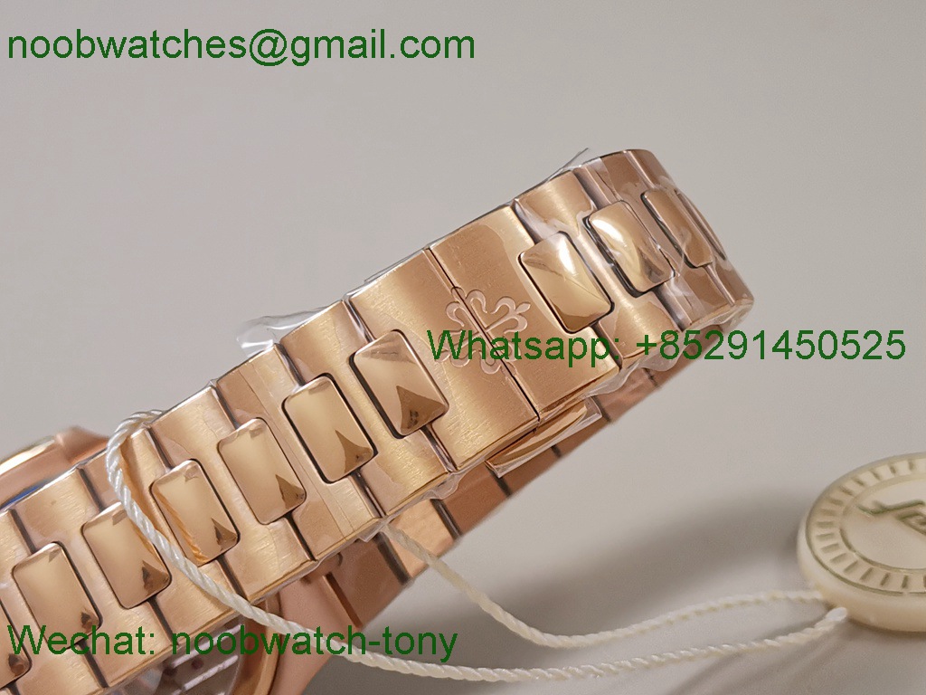 Patek Philippe Nautilus 5712 Rose Gold PPF 1:1 Best SuperCLone Brown Dial PPF240 V4+