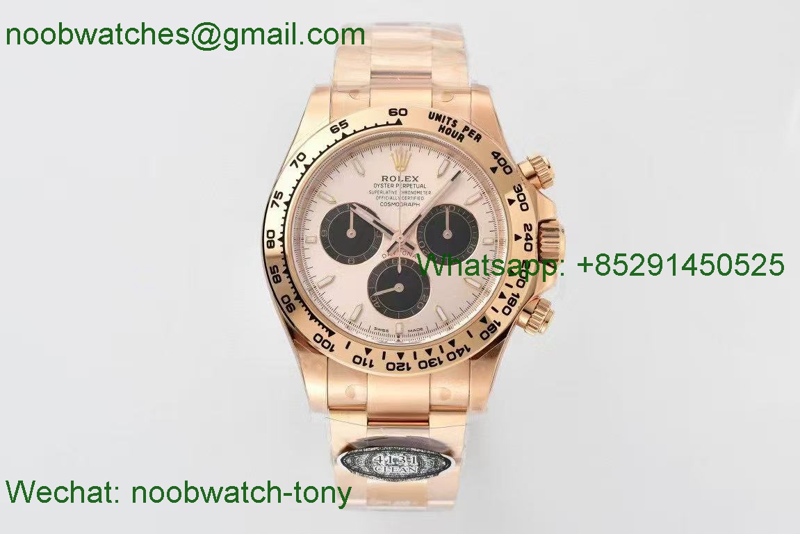 Replica Rolex Daytona 126505 Rose Gold 904L Clean SH4131