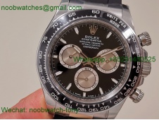 Replica Rolex Daytona 126519 Clean SuperCLone Best Black Silver Dial Oysterflex SH4131