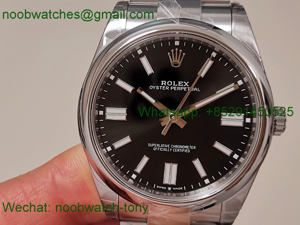 Replica ROLEX Oyster Perpetual 124300 41mm Black Dial VSF 1:1 Best SuperClone VS3235