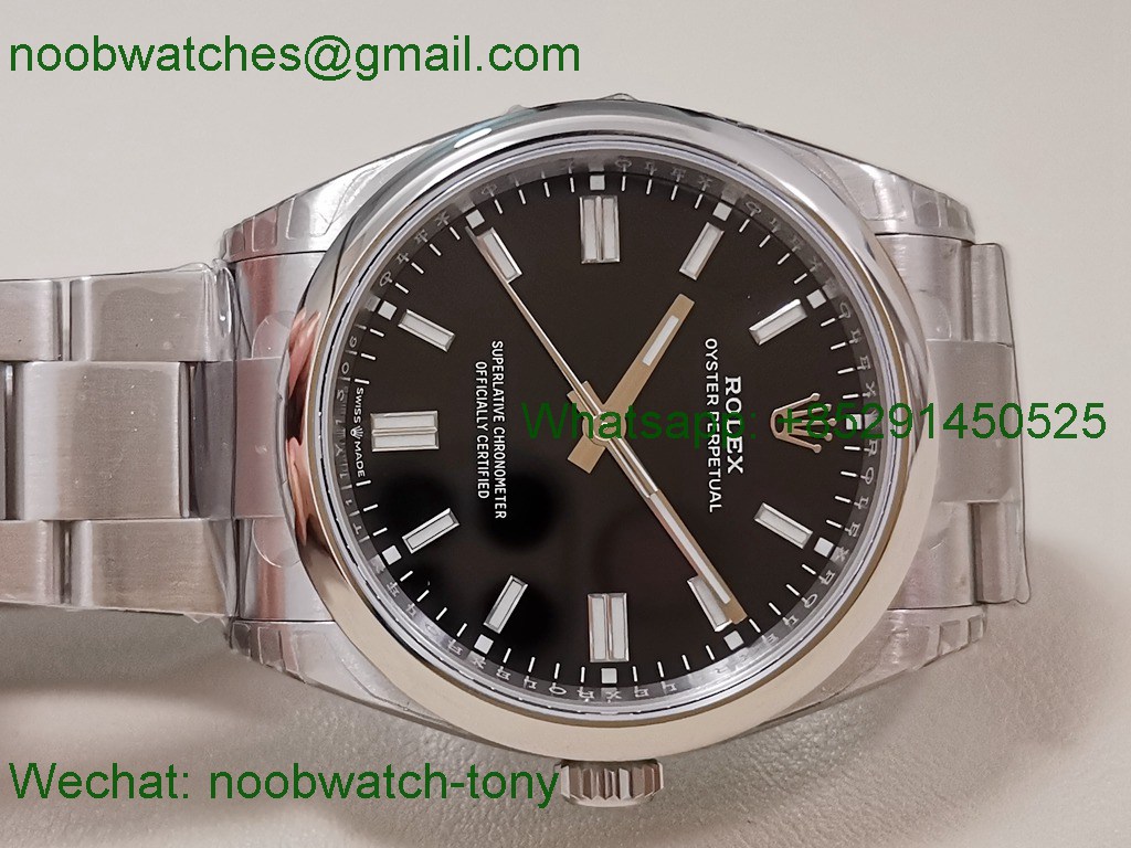 Replica ROLEX Oyster Perpetual 126000 36mm Black Dial VSF 1:1 Best SuperCLone VS3235