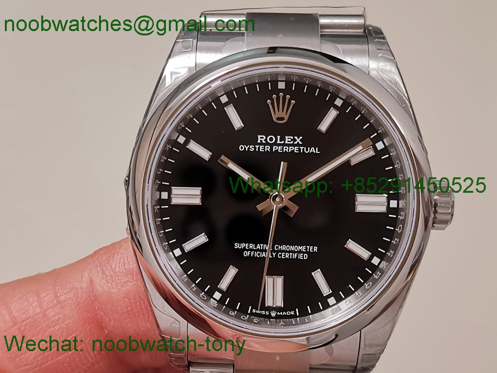 Replica ROLEX Oyster Perpetual 126000 36mm Black Dial VSF 1:1 Best SuperCLone VS3235