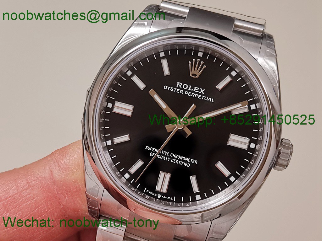 Replica ROLEX Oyster Perpetual 126000 36mm Black Dial VSF 1:1 Best SuperCLone VS3235