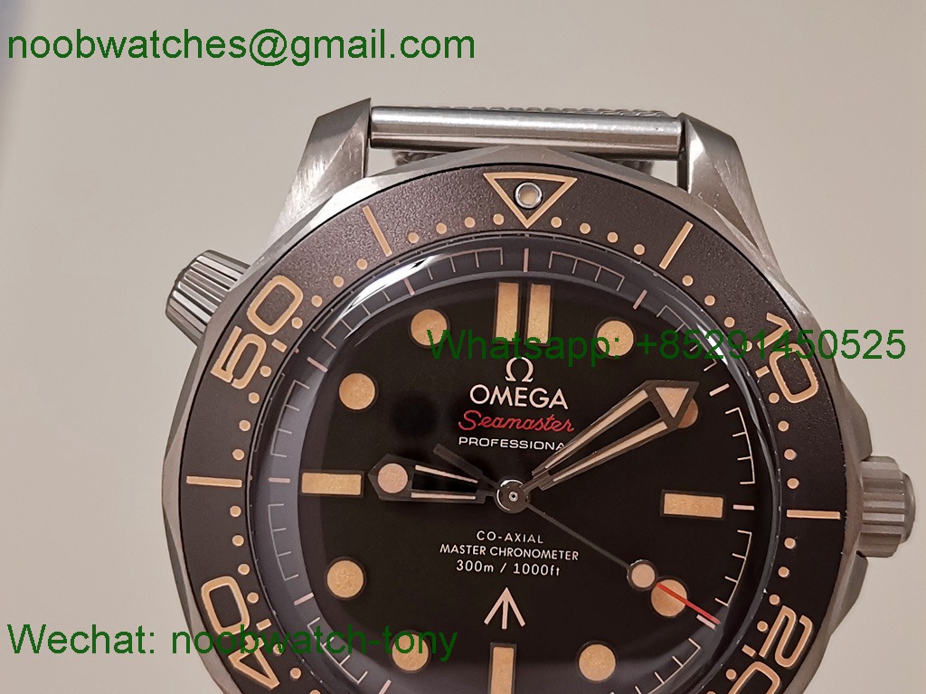 Replica OMEGA Seamaster 300m No Time To Die 007 Titanium VSF V5 SuperClone A8806
