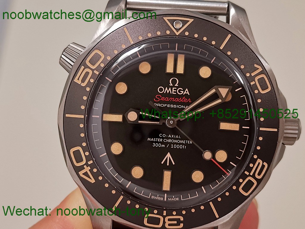 Replica OMEGA Seamaster 300m No Time To Die 007 Titanium VSF V5 SuperClone A8806