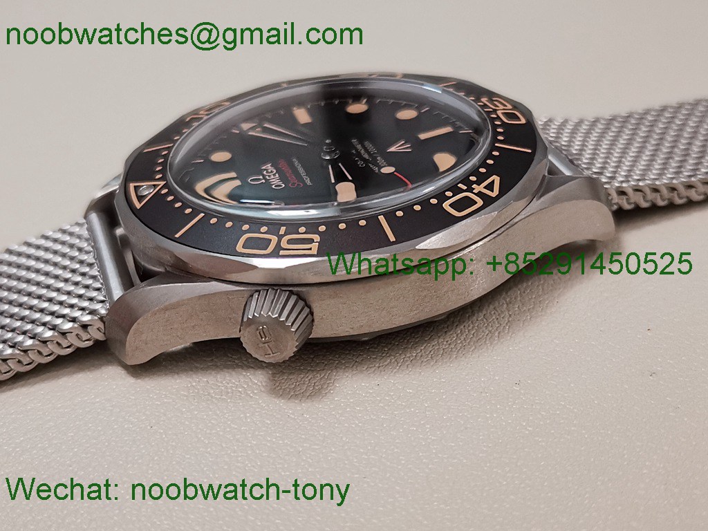 Replica OMEGA Seamaster 300m No Time To Die 007 Titanium VSF V5 SuperClone A8806
