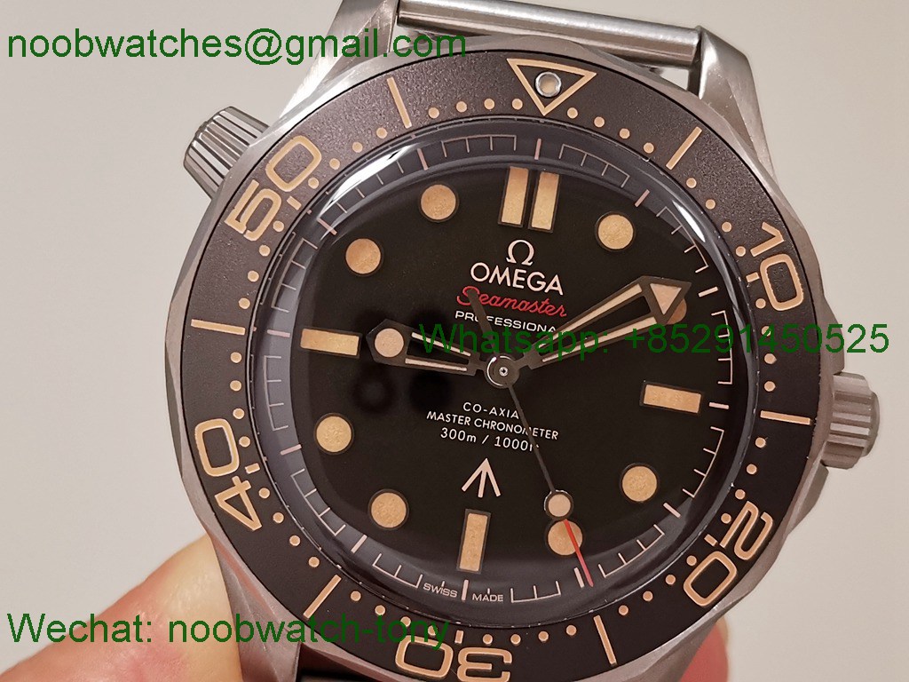 Replica OMEGA Seamaster 300m No Time To Die 007 Titanium VSF V6 SuperClone A8806