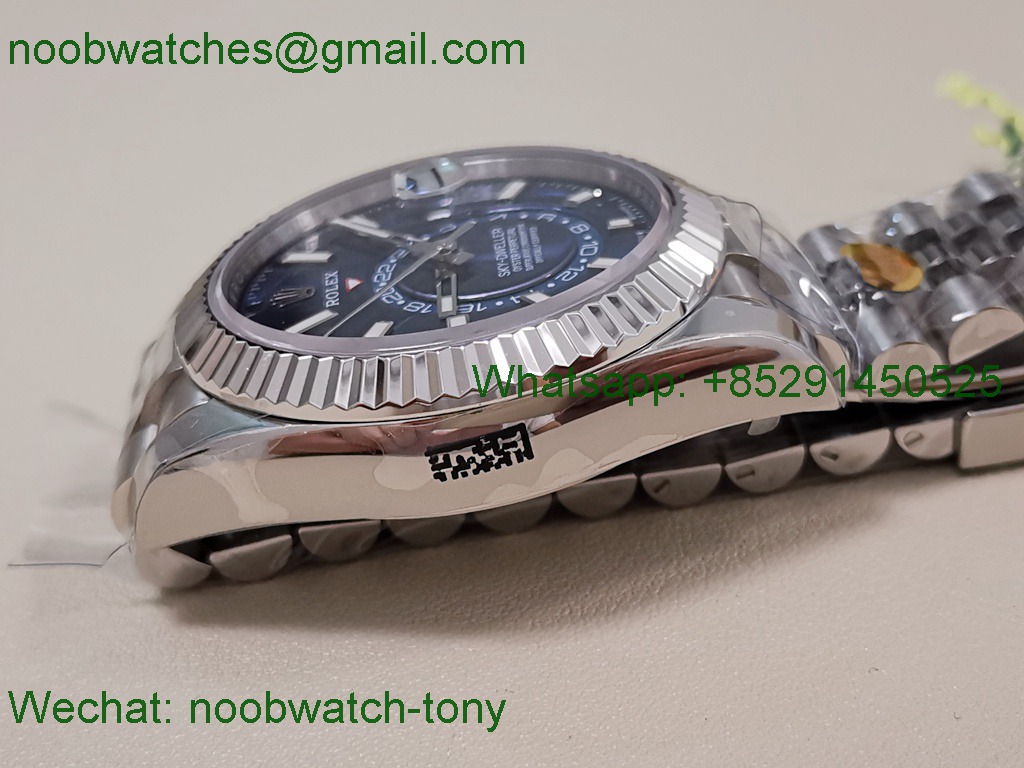 Replica Rolex Sky-Dweller 326934 ZF 1:1 Best Blue Dial Jubilee 2824