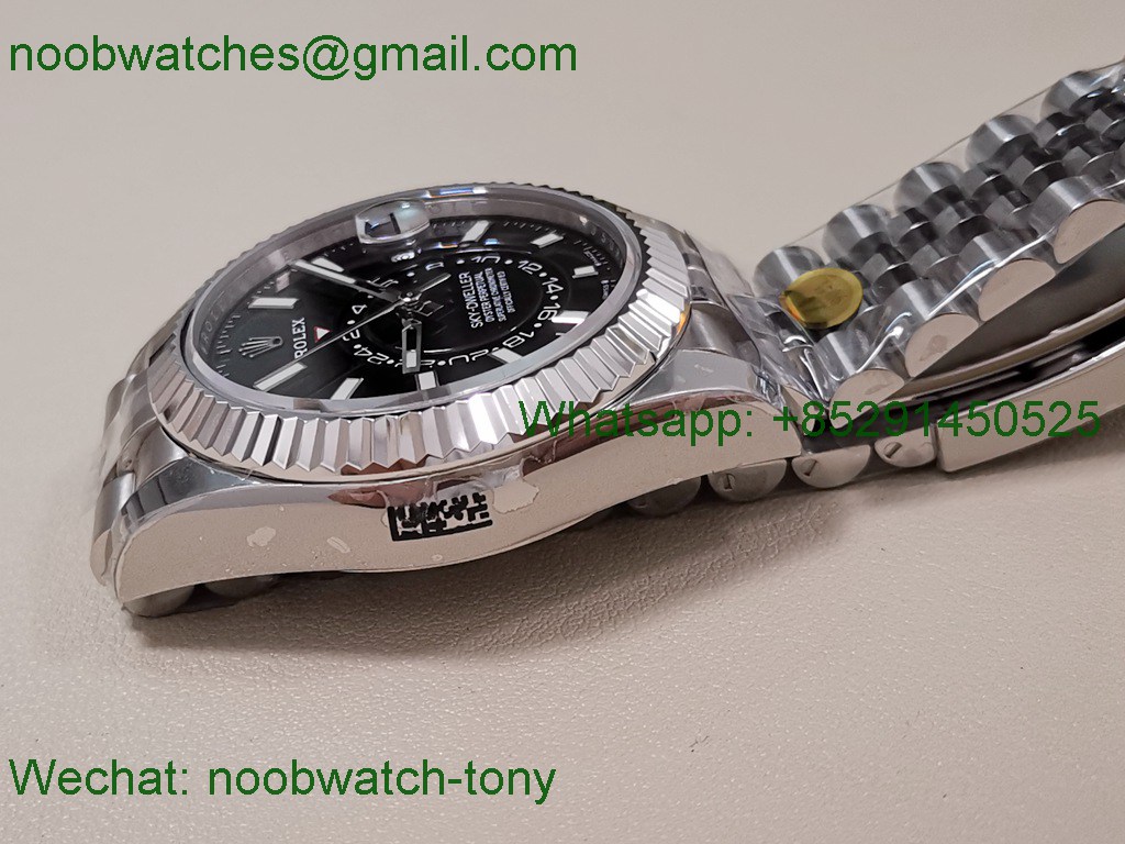 Replica Rolex Sky-Dweller 326934 ZF 1:1 Best Black Dial Jubilee 2824