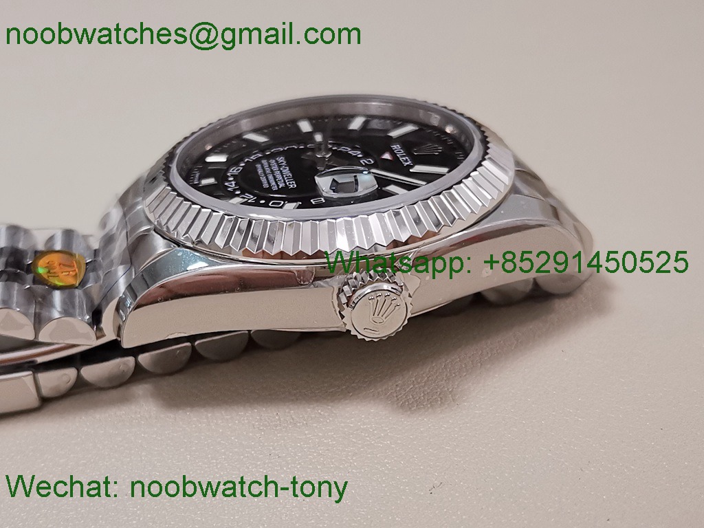 Replica Rolex Sky-Dweller 326934 ZF 1:1 Best Black Dial Jubilee 2824