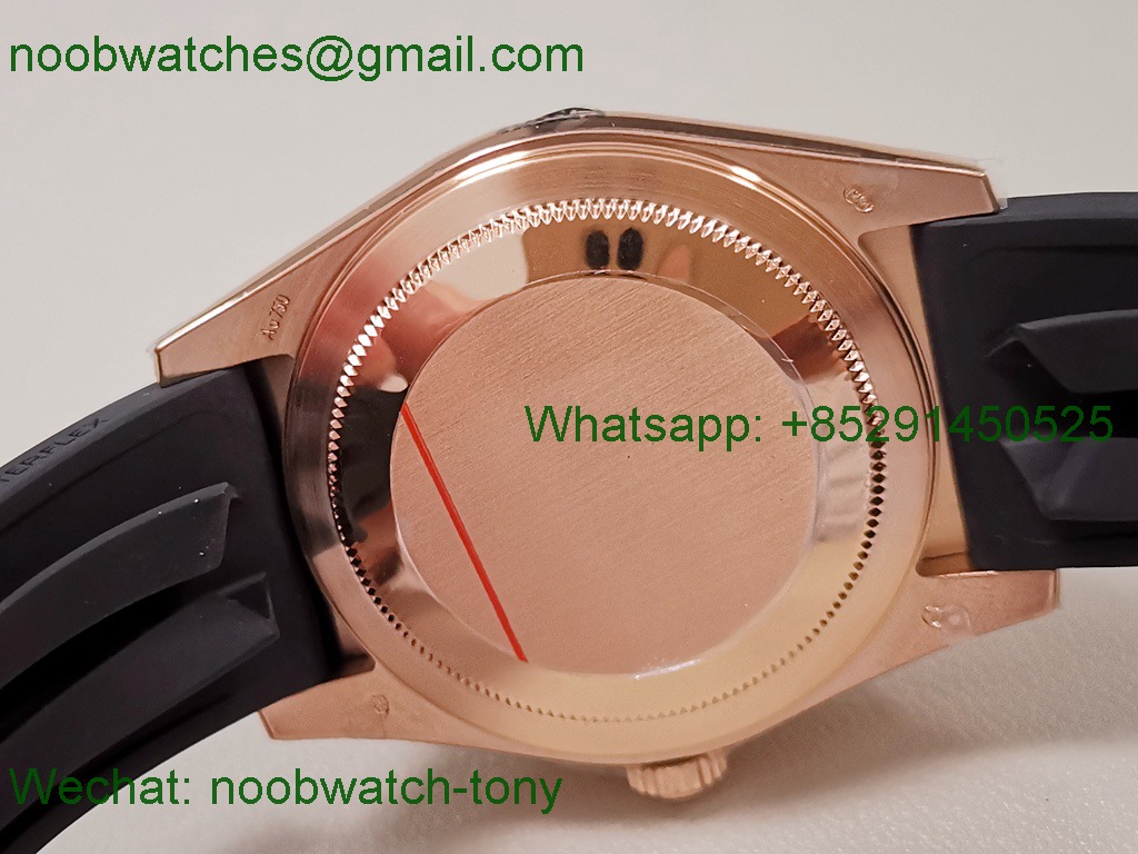 Replica Rolex Sky-Dweller 336235 Gain Weight Rose Gold ZF SuperCLone Gray Dial Rubber 2824