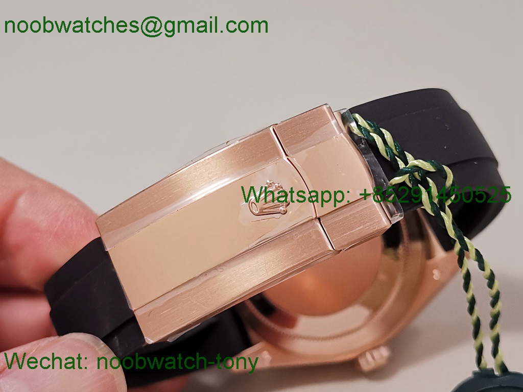 Replica Rolex Sky-Dweller 336235 Gain Weight Rose Gold ZF SuperCLone Brown Dial Rubber 2824
