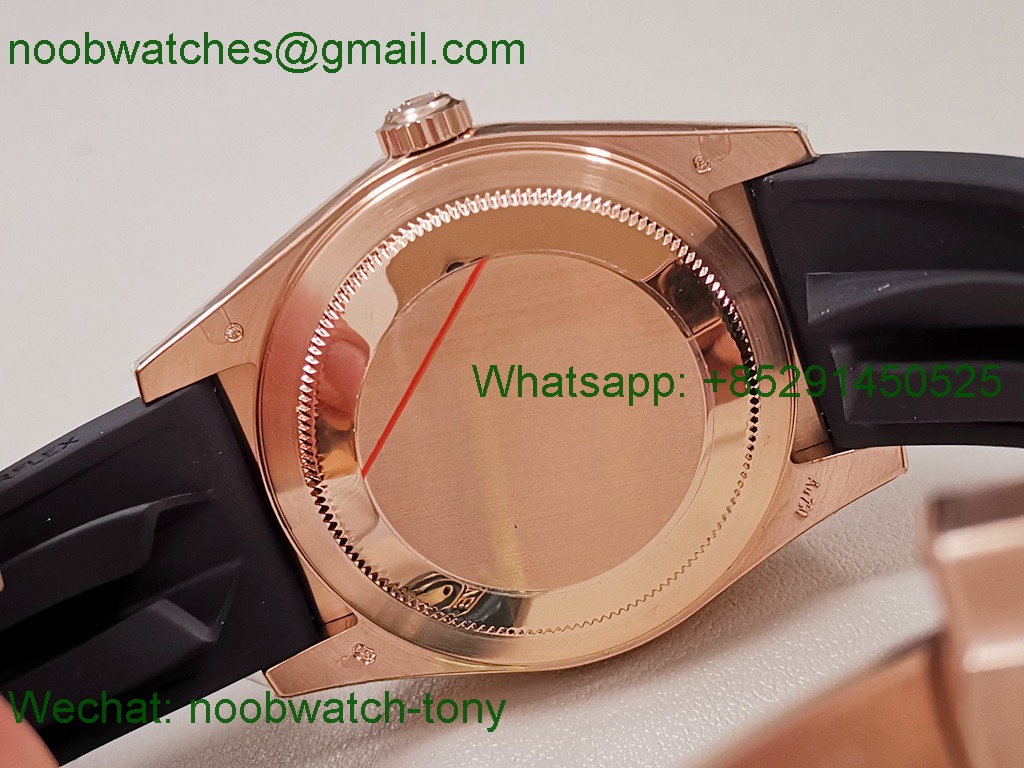 Replica Rolex Sky-Dweller 336235 Gain Weight Rose Gold ZF SuperCLone White Dial Rubber 2824