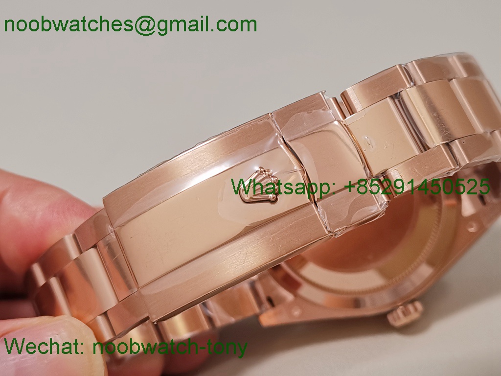 Replica Rolex Sky-Dweller 326935 Rose Gold Noob Best Blue Dial Oyster