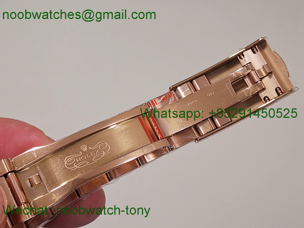 Replica Rolex Sky-Dweller 326935 Rose Gold Noob Best Brown Dial Oyster