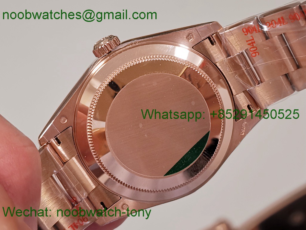 Replica Rolex Sky-Dweller 326935 Rose Gold Noob Best Brown Dial Oyster
