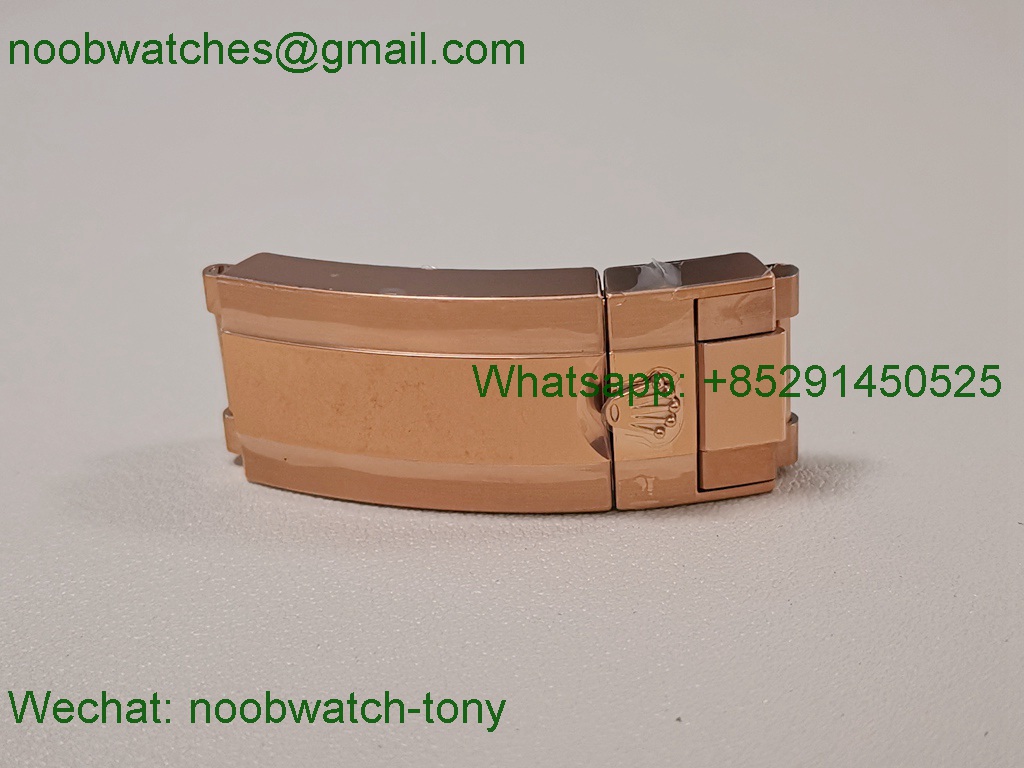 Replica Rolex Daytona 126515 Rose Gold Clean 1:1 Best SuperCLone Black Oysterflex SH4131