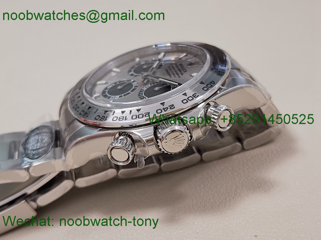 Replica Rolex Daytona 126509 Clean 1:1 Best SuperClone 904L Silver Black Dial SH4131