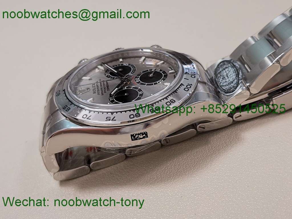 Replica Rolex Daytona 126509 Clean 1:1 Best SuperClone 904L Silver Black Dial SH4131