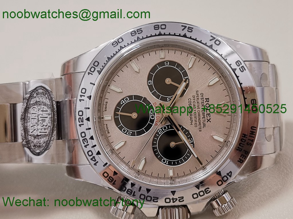 Replica Rolex Daytona 126509 Clean 1:1 Best SuperClone 904L Silver Black Dial SH4131