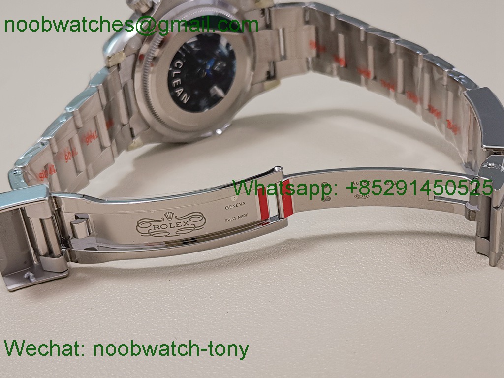 Replica Rolex Daytona 126509 Clean 1:1 Best SuperClone 904L Silver Black Dial SH4131