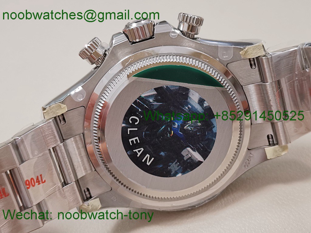 Replica Rolex Daytona 126509 Clean 1:1 Best SuperClone 904L Silver Black Dial SH4131