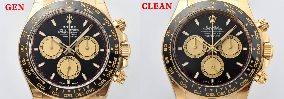 Replica Rolex Daytona 126518 Yellow Gold Clean 1:1 Best SuperCLone Black Dial Oysterflex SH4131