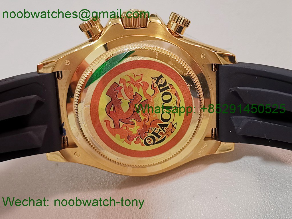 Replica Rolex Daytona 126518 Yellow Gold Gain Weight V10 QF 1:1 Best SuperCLone Tiffany Turquoise Blue Dial Oysterflex S