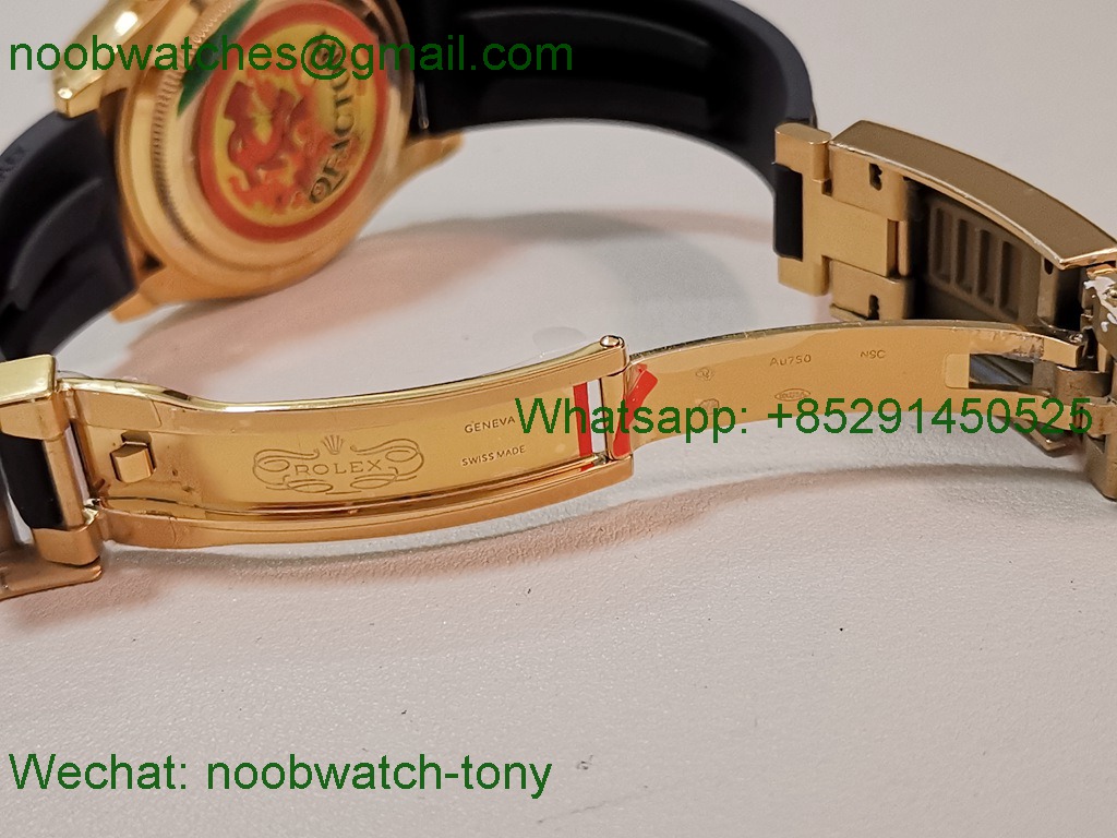 Replica Rolex Daytona 126518 Yellow Gold Gain Weight V10 QF 1:1 Best SuperCLone Tiffany Turquoise Blue Dial Oysterflex S