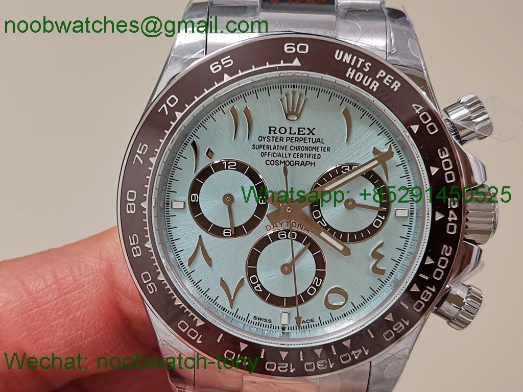 Replica Rolex Daytona 126506 Arabic Gain Weight QF 1:1 Best SuperCLone Ice Blue Dial SH4131 V6