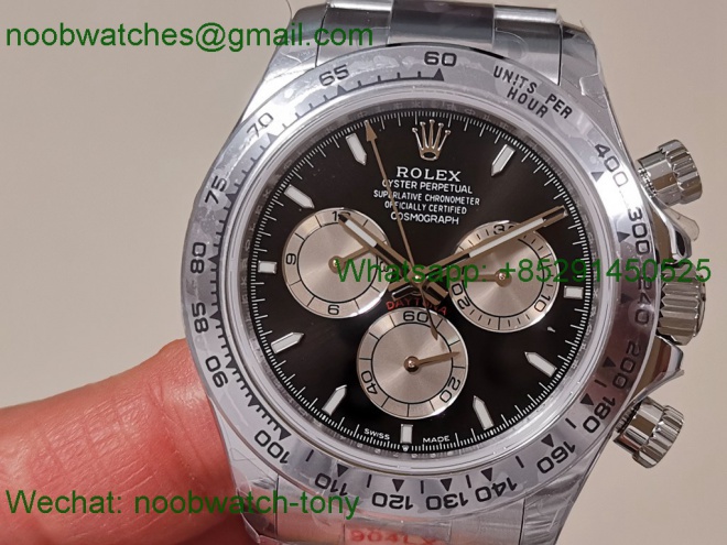 Replica Rolex Daytona 126509 QF Gain Weight 1:1 Best SuperCLone Black Dial SH4131 V6