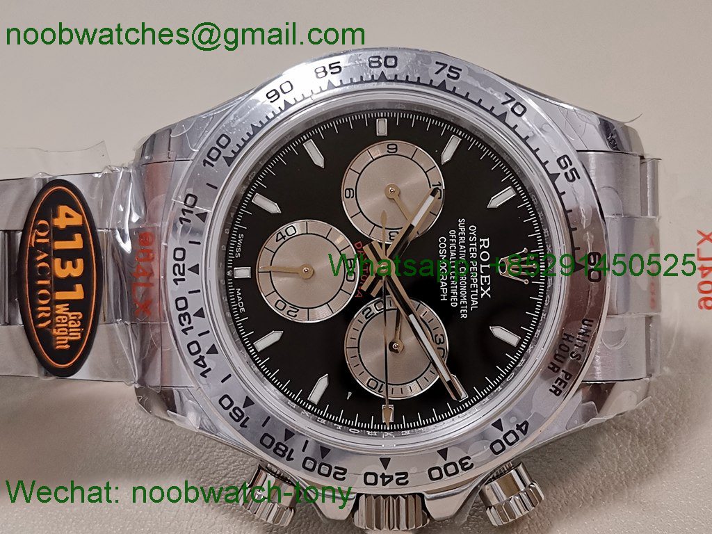 Replica Rolex Daytona 126509 QF Gain Weight 1:1 Best SuperCLone Black Dial SH4131 V6