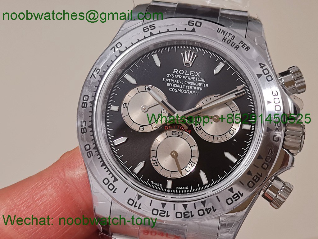 Replica Rolex Daytona 126509 QF Gain Weight 1:1 Best SuperCLone Black Dial SH4131 V6